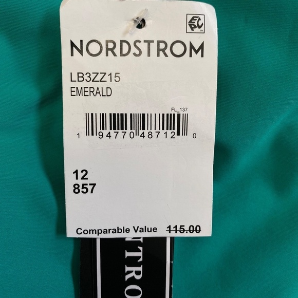 La Blanca Strappy One-Shoulder One-Piece Swimsuit, Emerald Green, Size 12 NWT - Picture 4 of 16